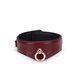 Кожаный ошейник с поводком Liebe Seele Wine Red Curved Collar, замок-сердечко SO9463 фото 3