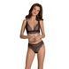 Комплект Passion AMBERLY SET black, L/XL, бралетт и трусики бразилиана SX0464 фото 1