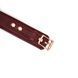 Кожаный ошейник с поводком Liebe Seele Wine Red Curved Collar, замок-сердечко SO9463 фото 9