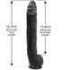 Фаллоимитатор Doc Johnson Dick Rambone Cock Black (в ПЭ пакете!), диаметр 6см, длина 42см, ПВХ SO4555 фото 7