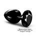 Металлическая анальная пробка с кристаллом Dorcel Diamond Plug Black L SO7810 фото 2