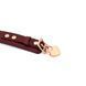 Кожаный ошейник с поводком Liebe Seele Wine Red Curved Collar, замок-сердечко SO9463 фото 5