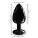 Металлическая анальная пробка с кристаллом Dorcel Diamond Plug Black L SO7810 фото 5