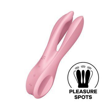 Клиторальный вибратор Satisfyer Threesome 1 Pink с тремя гибкими пальчиками SO6985 фото