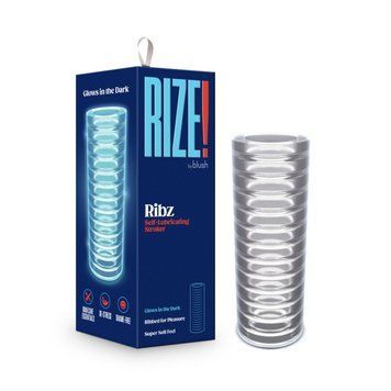 Мастурбатор Blush Rize &ndash; Ribz Glow in the Dark Masturbator &ndash; Clear, нейтральный, светится в темноте SO8831 фото