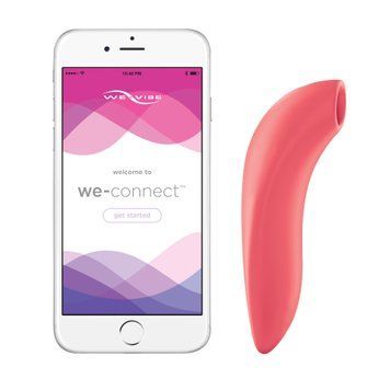 Вакуумный смарт-стимулятор для пар We-Vibe Melt Coral, удобно совмещать с проникающим сексом SO6927 фото