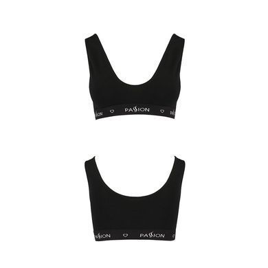 Спортивный топ с широкой резинкой Passion PS004 TOP M, black SO4220 фото