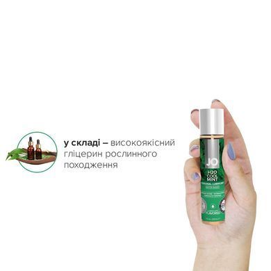 Смазка на водной основе JO H2O &mdash; Cool Mint (30 мл) без сахара, растительный глицерин SO1625 фото