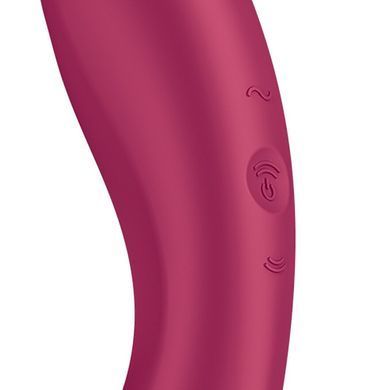 Вакуумний стимулятор з вібрацією Satisfyer Curvy Trinity 1 Red, іграшка 3в1 SO8407 фото
