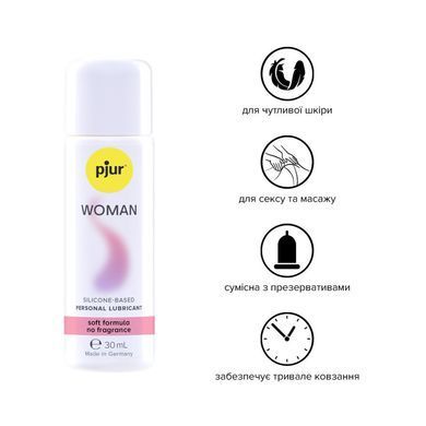 Смазка на силиконовой основе pjur Woman 30 мл, без ароматизаторов и консервантов специально для нее PJ10160 фото