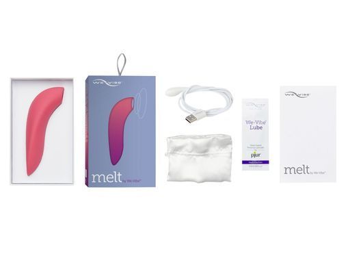 Вакуумный смарт-стимулятор для пар We-Vibe Melt Coral, удобно совмещать с проникающим сексом SO6927 фото