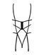 Боди из стреп с доступом Obsessive Badossa crotchless teddy S/M, черный SO7215 фото 6