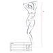 Бодістокінг Passion BS016 white, комбінезон, імітація топа і панчіх PBS016W фото 4