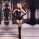 Эротический костюм темного ангела "Зажигательная Аманда" One Size, боди под латекс, чулки, перчатки, SO2268 фото 1