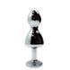Металлическая анальна пробка Wooomy Lollypop Double Ball Metal Plug M, диаметр 3,1 см, длина 9,4 см SO7414 фото 2
