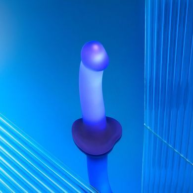 Светящийся дилдо Strap-On-Me Glow-LED Dildo Purple - M SX2851 фото