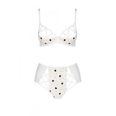 Эротический комплект с рисунком Passion LOVELIA BIKINI XXL/XXXL, white SO4752 фото