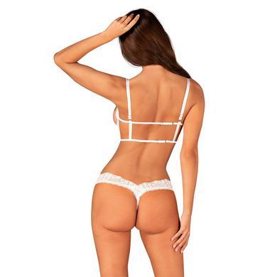 Эротический комплект Obsessive Heavenlly 2-pcs cupless set XS/S, открытая грудь, с доступом SO8175 фото