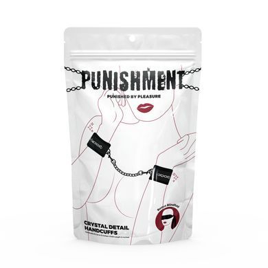 Наручники Punishment - Crystal Detail Handcuffs &ndash; Black SX2227 фото