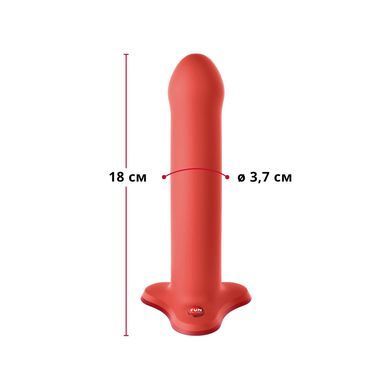 Фаллоимитатор Fun Factory MAGNUM, оранжевый, очень гибкий, длина 18,3 см, диаметр 3,7 см SX0985 фото