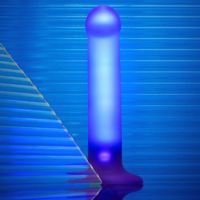 Светящийся дилдо Strap-On-Me Glow-LED Dildo Purple - M SX2851 фото