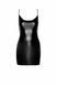 Платье Noir Handmade F307 Mirage, S, black, мини, под латекс, открытая спина, декор из стразов SX0279 фото 4