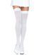 Плотные непрозрачные чулки Leg Avenue Opaque Nylon Thigh Highs White, one size SO7983 фото 1