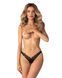Трусики Obsessive Arrowel Black crotchless thong 2XL/3XL SX2584 фото 1