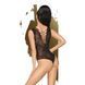 Боди Penthouse Devils Advocate XL Black, вырез на животике, имитация плетения SO6430 фото 2