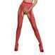 Эротические колготки-бодистокинг Passion ECO S003 red, с доступом, имитация подвязок SO7091 фото 1