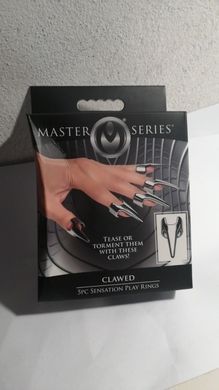 Набір кілець з кігтями Master Series Five-Piece Sensation Claw Rings - Silver (м'ята упаковка!!!) SX1191-R фото