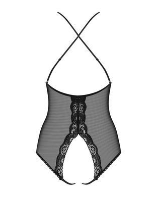 Сетчатое боди с открытыми ягодицами Obsessive 841-TED-1 teddy S/M, черный SO7184 фото