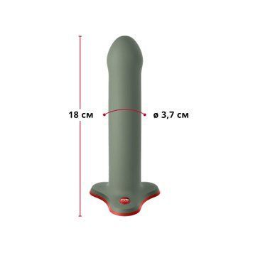 Фаллоимитатор Fun Factory MAGNUM, оливковый, очень гибкий, длина 18,3 см, диаметр 3,7 см SX0986 фото