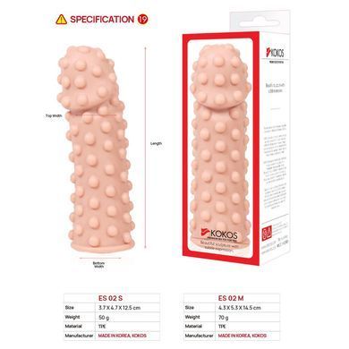 Насадка на член Kokos Extreme Sleeve ES.02 размер M SO1273 фото