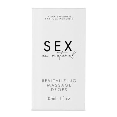 Восстанавливающие капли для массажа Bijoux Indiscrets Sex au Naturel &mdash; Revitalizing Massage Drops SO6632 фото