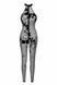 Бодистокинг Noir Handmade F315 Ego, XL, black, прозрачный, верх халтер, молния на все тело SX0330 фото 5