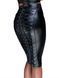 Юбка-карандаш со шнуровкой Noir Handmade F152 Powerwetlook pencil skirt, XL, с мокрым эффектом SX0032 фото 1