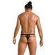 Мужские прозрачные стринги Passion 029 THONG COLLIN S/M Black, сетка SO7559 фото 4