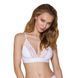 Эластичный топ с кружевом Passion PS001 TOP S, white SO4189 фото 1