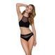 Спортивний топ з прозорою вставкою Passion PS006 TOP L, black SO4239 фото 3