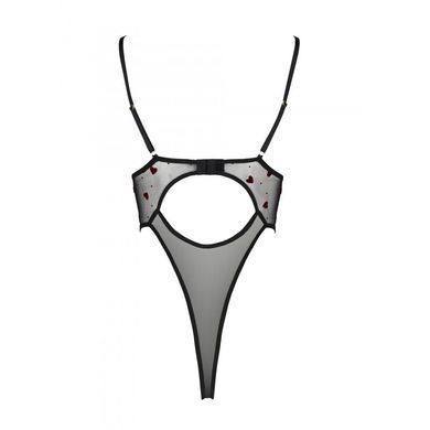 Эротическое боди с рисунком Passion LOVELIA BODY S/M, black SO4754 фото