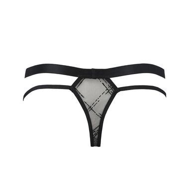 Мужские прозрачные стринги Passion 029 THONG COLLIN XXL/XXXL Black, сетка SO7560 фото