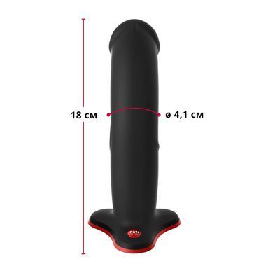 Фаллоимитатор Fun Factory THE BOSS STUB, черный, реалистичная текстура, длина 17,9 см, диаметр 4,1 см SX0989 фото