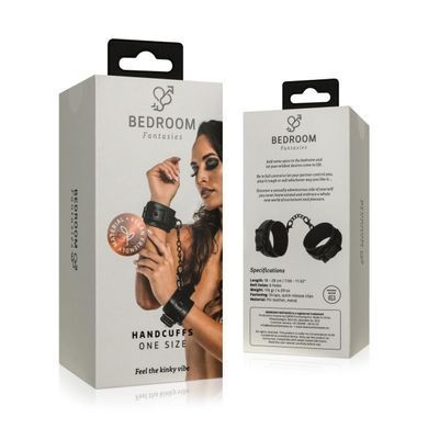 Наручники Bedroom Fantasies: Faux Leather Handcuffs One Size, черные SO8803 фото