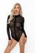 Боди под леопард Noir Handmade F287 Leopard flock bodysuit with long sleeves, XXL, длинный рукав SX0181 фото 1
