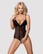 Сетчатое боди с открытыми ягодицами Obsessive 841-TED-1 teddy L/XL, черный SO7185 фото 1