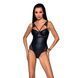 Боди из эко-кожи и кружева Passion LOONA BODY XXL/XXXL, black SO5357 фото 1