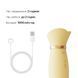 Вибратор с подогревом и вакуумной стимуляцией клитора Zalo - ROSE Vibrator Lemon Yellow SO6681 фото 6