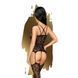 Бодистокинг Penthouse Magical Mistress XL Black, открытый доступ, цветочный декор, имитация чулок SO6464 фото 2