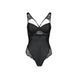 Боди из эко-кожи и кружева Passion LOONA BODY XXL/XXXL, black SO5357 фото 3